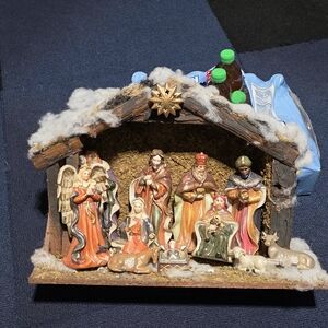 JCPenney Rustic Nativity Set Porcelain Holiday Decor